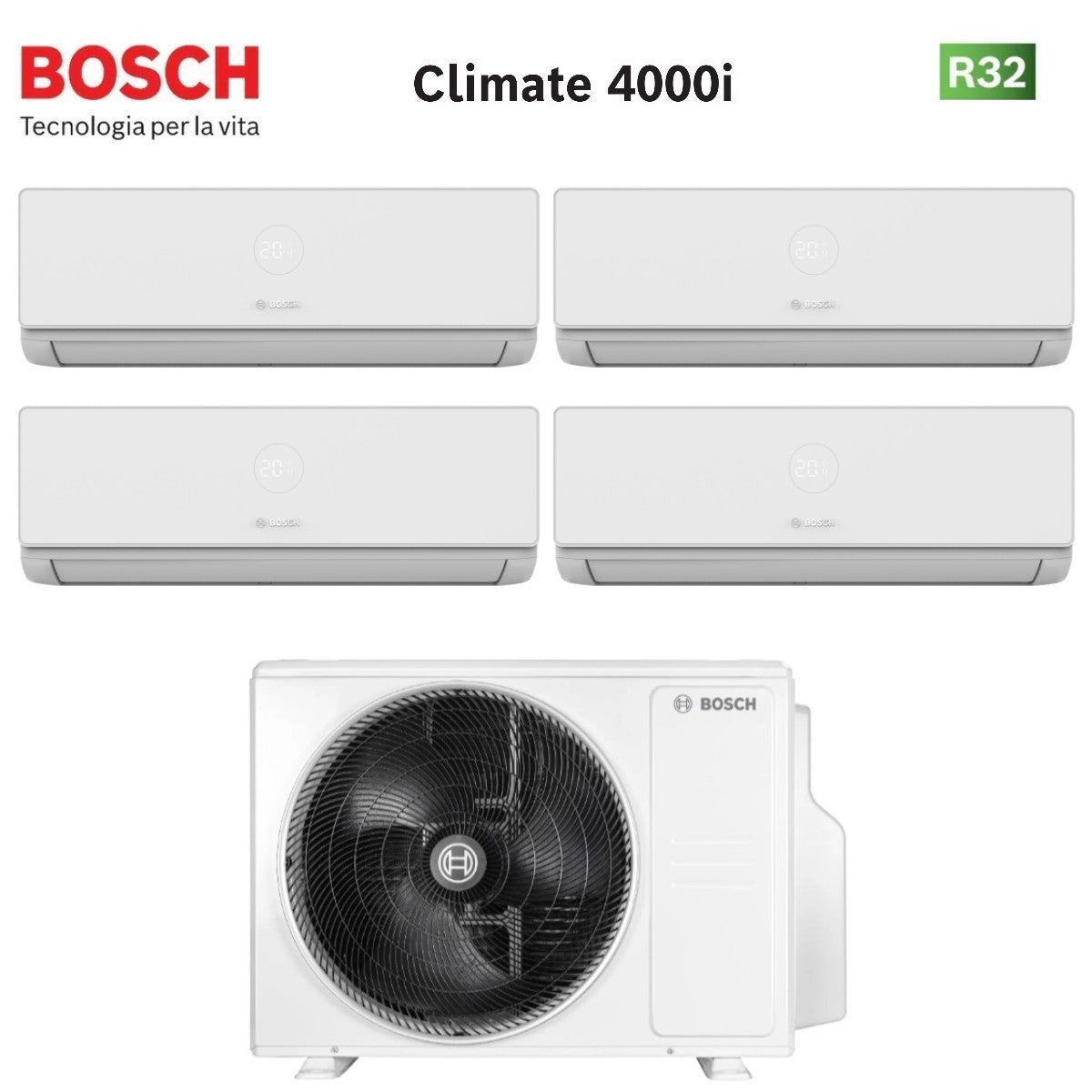 junkers bosch condizionatore quadri split bosch climate 4000i 9999 con 5000m 1054 e r 32 wi fi optional