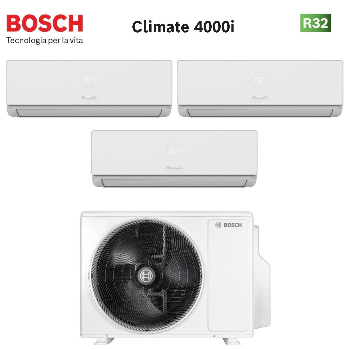 junkers bosch condizionatore trial split bosch climate 4000i 9912 con 5000m 793 e r 32 wi fi optional