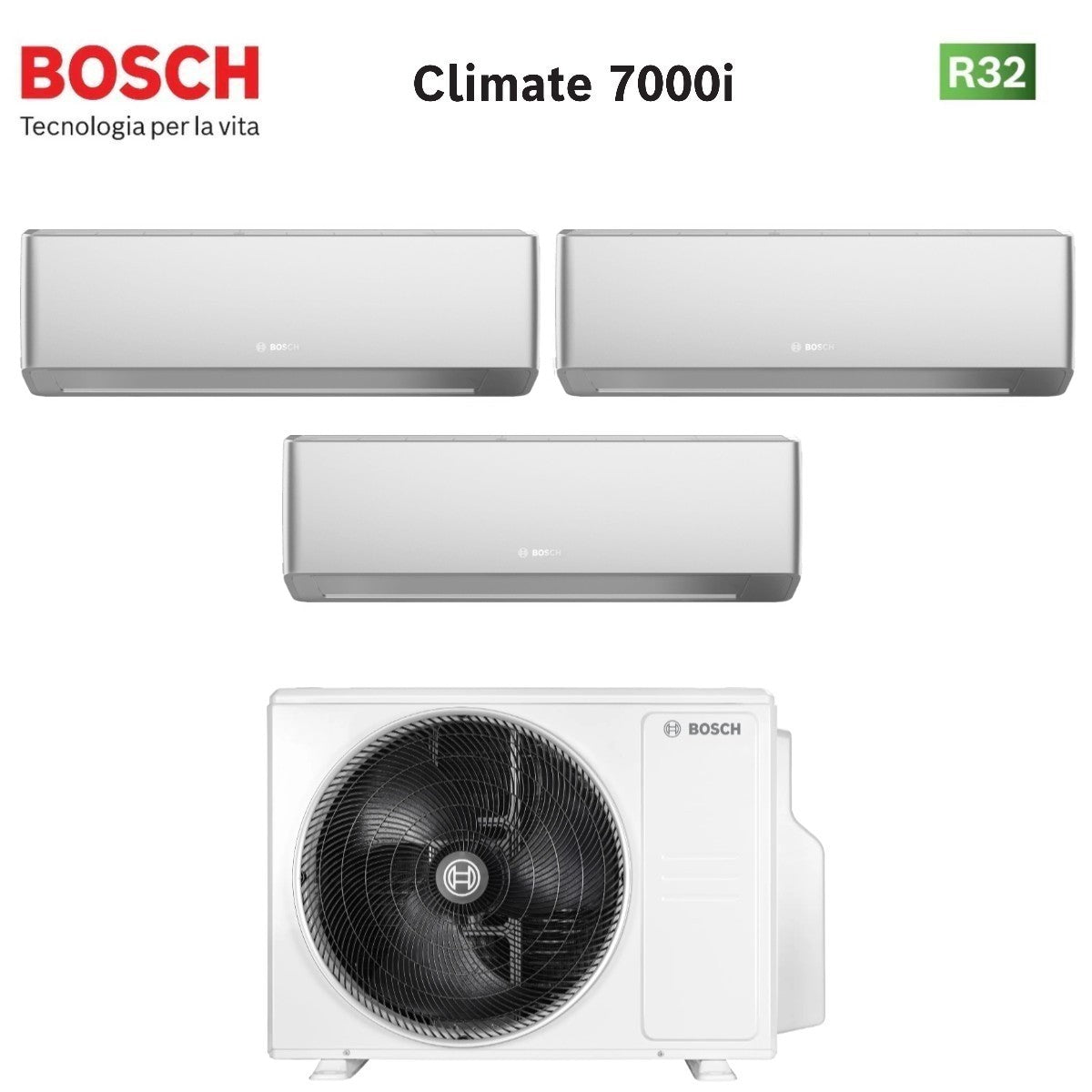 junkers bosch condizionatore trial split bosch climate 7000i silver 779 con 5000m 623 e r 32 wi fi integrato