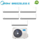 midea condizionatore penta split midea breezeless e 99121212 con m5oe 42hfn8 q r 32 wi fi integrato