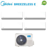 midea condizionatore quadri split midea breezeless e 991212 con m4o 36fn8 q r 32 wi fi integrato
