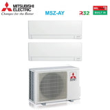 mitsubishi electric condizionatore mitsubishi electric dual split ay 1218 con mxz 2f53vf r 32 wi fi integrato
