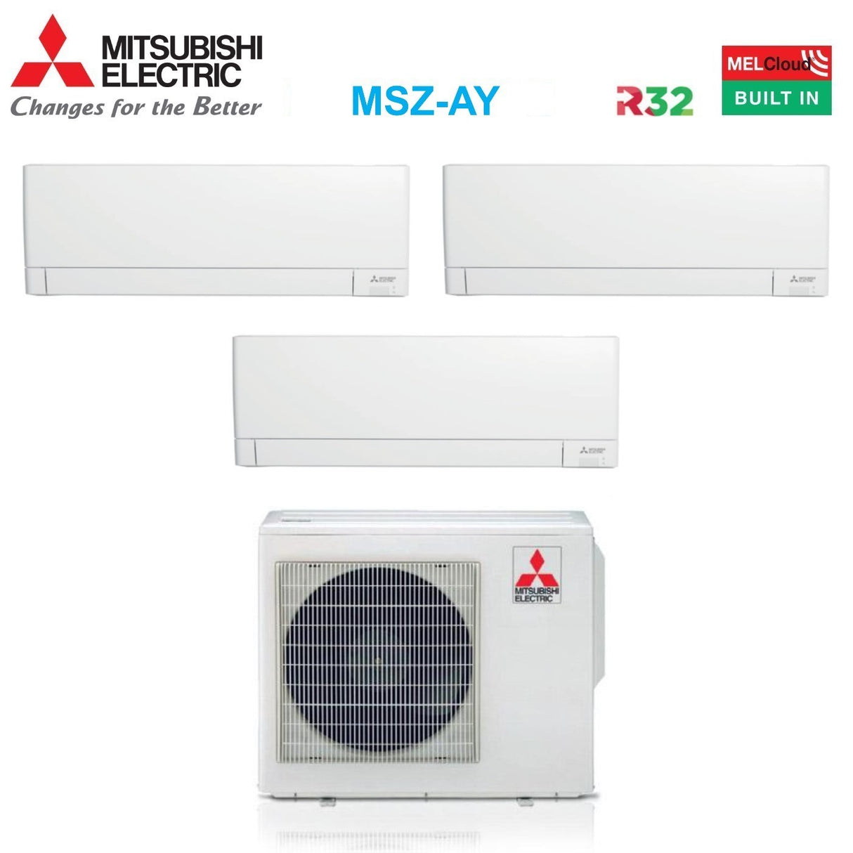mitsubishi electric condizionatore trial split mitsubishi electric linea plus msz ay 779 con mxz 3f68vf r 32 wi fi integrato