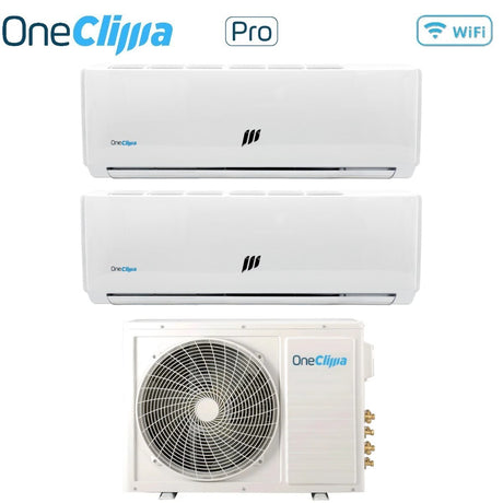 oneclima condizionatore dual split oneclima pro 918 con mlt21x3y24 r 32 wi fi optional