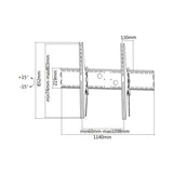supporto per tv a parete neomounts lfd w2000