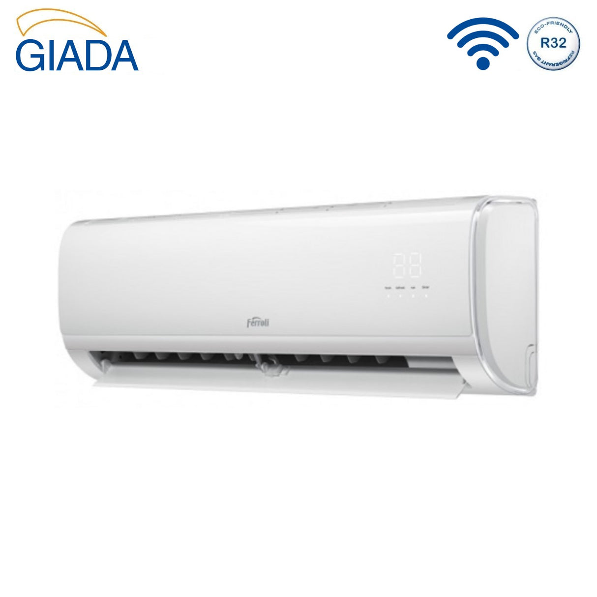 climatizzatore condizionatore dual split inverter ferroli giada m 9000_12000 btu con 18 2 wi fi integrato alexa e google home 9_12 novita