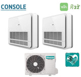 climatizzatore condizionatore hisense dual split console 9_9 con 2amw52u4rxc r 32 wi fi optional telecomando di serie incluso 9000_9000