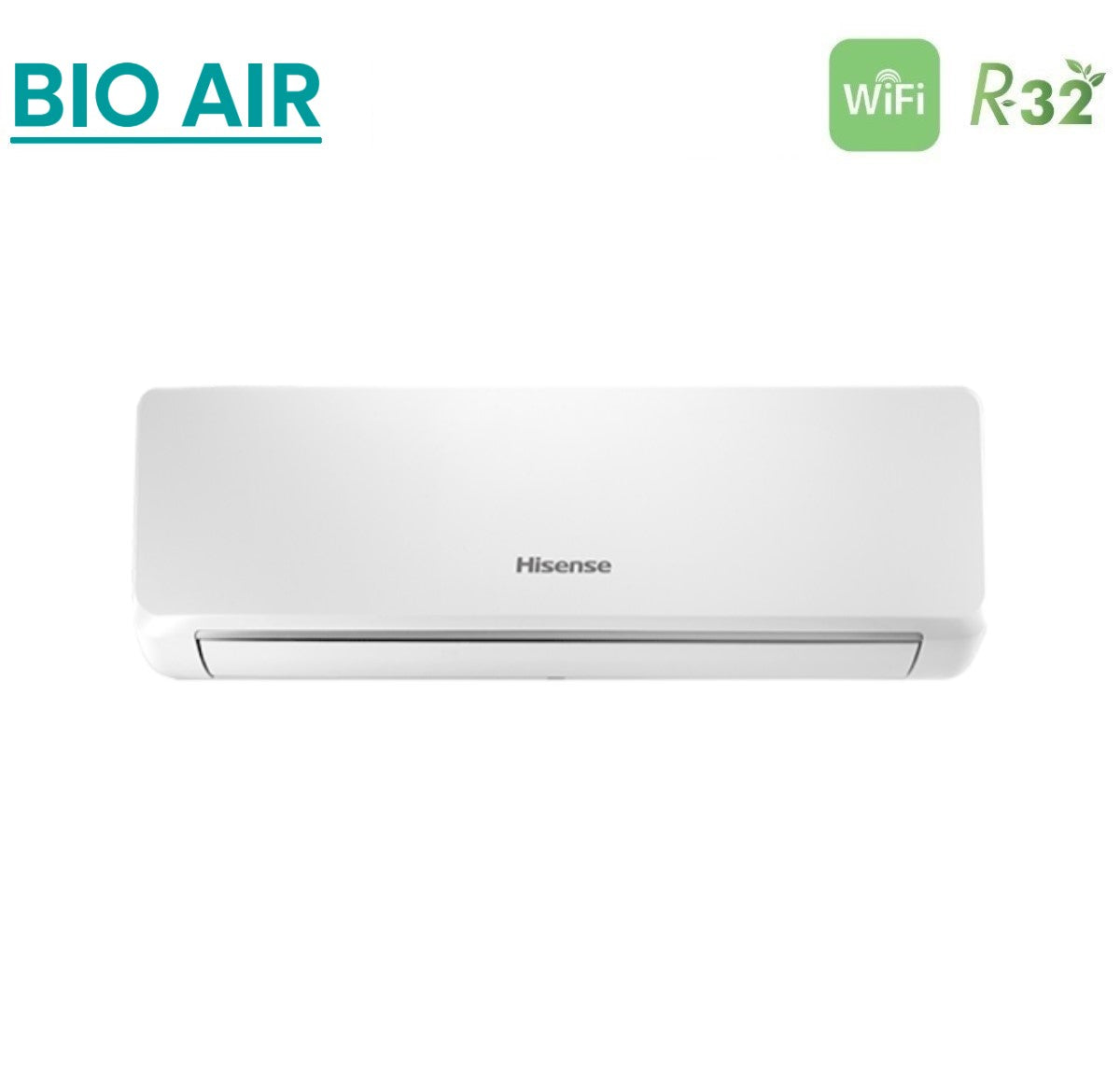 climatizzatore condizionatore hisense dual split inverter serie bio air 9_9 con 2amw52u4rxc r 32 wi fi integrato 9000_9000
