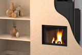 ctm termocamino a legna ctm basic eco s1 20 kw per produzione acs con scambiatore full link e scomparsa verticale
