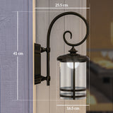 easycomfort easycomfort lampada da esterno con pannello solare impermeabile ip44 e accensione automatica nero