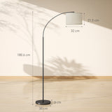 easycomfort easycomfort lampada da terra led regolabile con telecomando 11 temperature e 11 luminosita timer 1h girevole nero