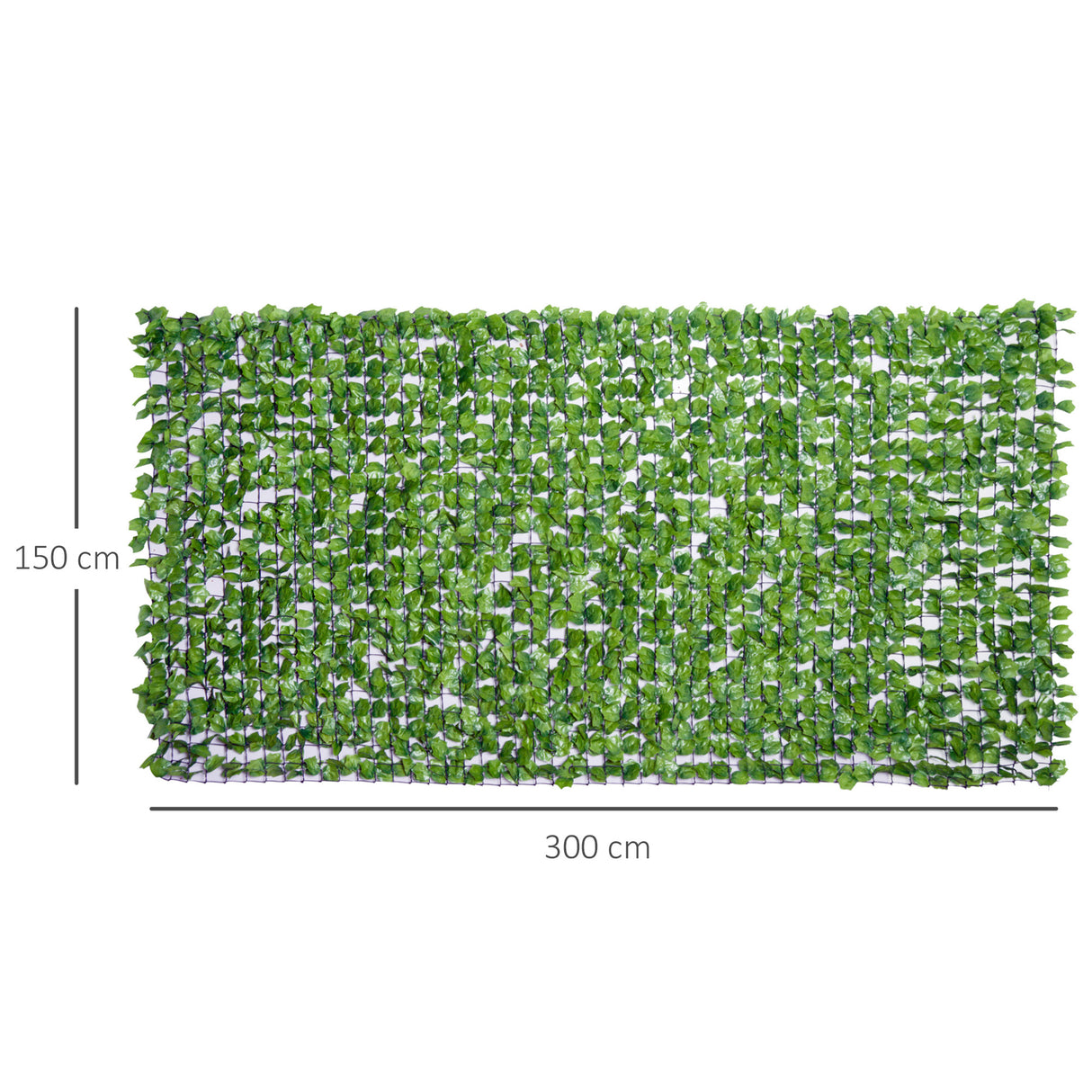easycomfort easycomfort rotolo di siepe artificiale per balcone e giardino in pe verde 300x150cm
