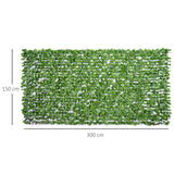 easycomfort easycomfort rotolo di siepe artificiale per balcone e giardino in pe verde 300x150cm