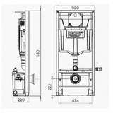 trituratore sfa saniwall pro up piastrellabile con telaio da incasso e cassetta di scarico grohe