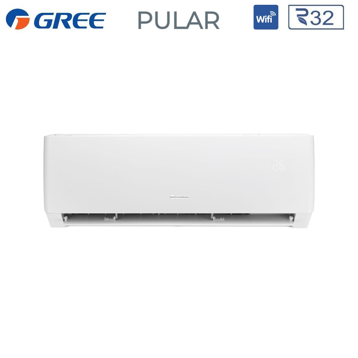 climatizzatore condizionatore gree dual split inverter serie pular 7_9 con gwhd 14 nk6oo r 32 wi fi integrato 7000_9000