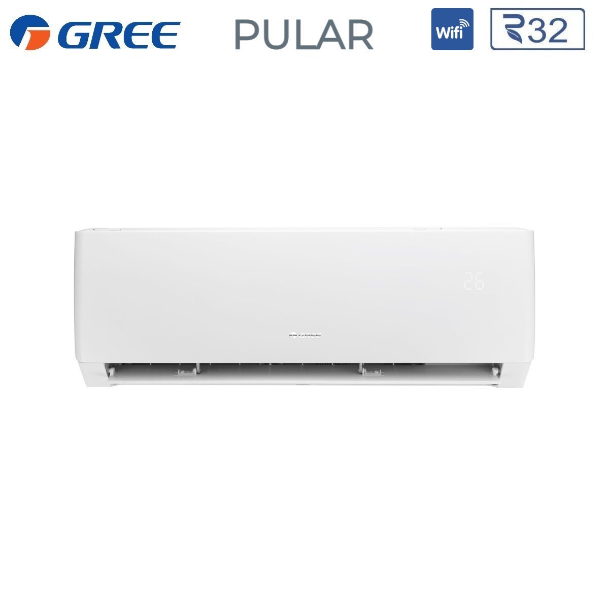climatizzatore condizionatore gree trial split inverter serie pular 7_7_9 con gwhd 24 nk6oo r 32 wi fi integrato 7000_7000_9000