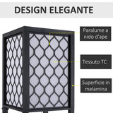 easycomfort easycomfort lampada lampadina da terra salvaspazio con ripiani durevole cotone mdf 26 x 26 x 160 cm nero bianco ean 8054111842280