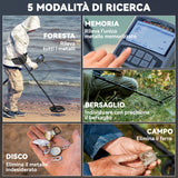 easycomfort easycomfort metal detector professionale con 5 modalita impermeabile ip68 e display lcd retroilluminato