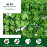 easycomfort easycomfort rotolo di siepe artificiale per balcone e giardino in pe verde 300x150cm