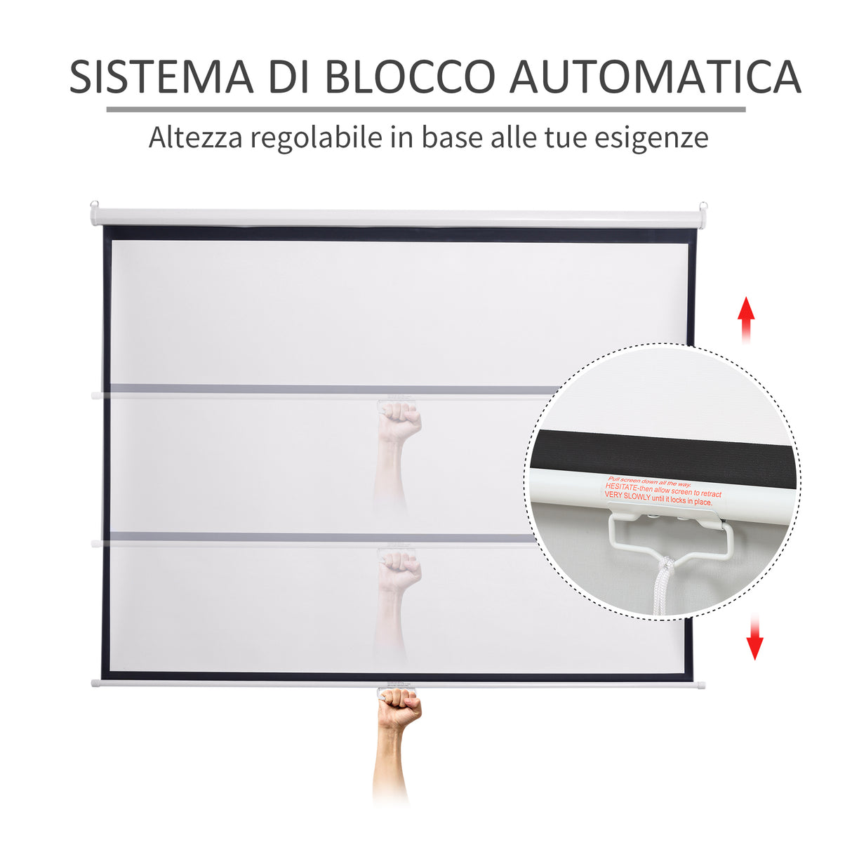 easycomfort easycomfort telo per proiettore da 120 formato 16943 ad altezza regolabile 251 8x8 6x7 cm bianco e nero ean 8054111847704