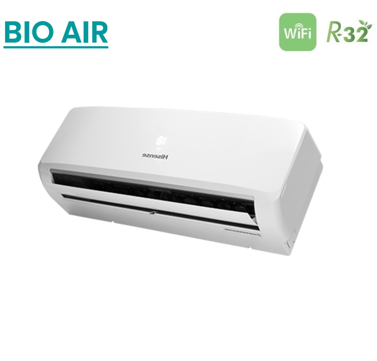 climatizzatore condizionatore hisense dual split inverter serie bio air 9_9 con 2amw52u4rxc r 32 wi fi integrato 9000_9000