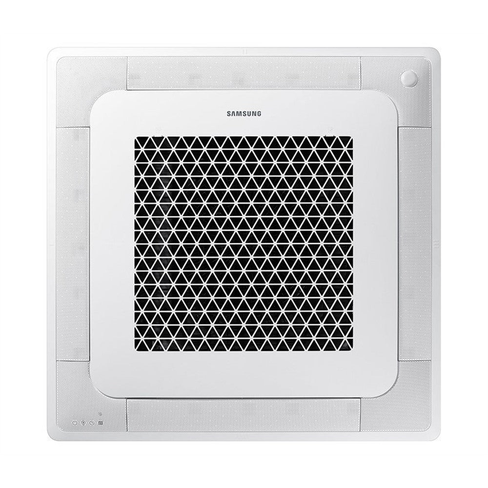 climatizzatore condizionatore samsung mini cassetta 4 vie windfree 12000 btu ac035nnndkh r 410 wi fi optional con telecomando wireless e pannello incluso