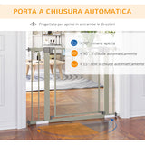 easycomfort easycomfort cancellino per cani estensibile a pressione con chiusura automatica 75 103x76 cm grigio