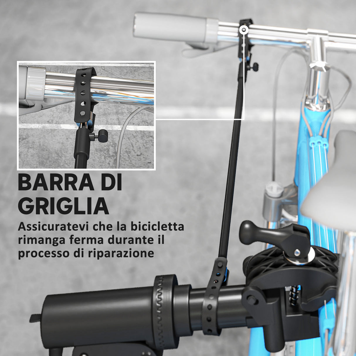 easycomfort easycomfort cavalletto bici per manutenzione con altezza regolabile girevole a 360 e pieghevole massimo 40 kg nero