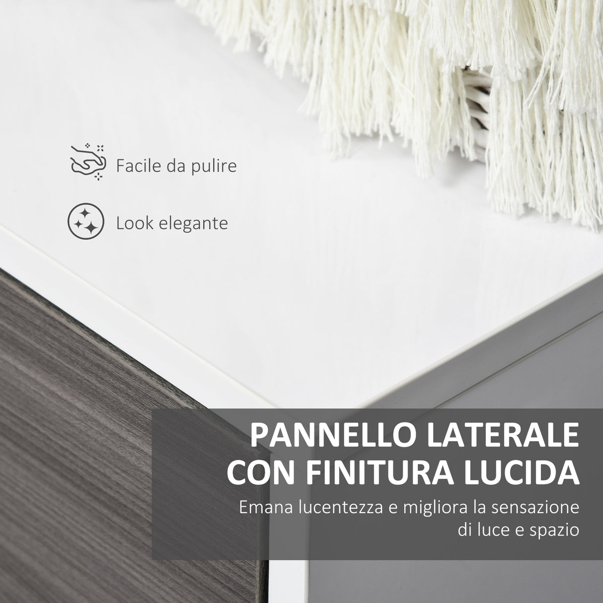 easycomfort easycomfort mobiletto armadietto multiuso per soggiorno cucina ufficio 2 cassetti e 2 armadietti con apertura a pressione grigio