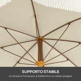 easycomfort easycomfort ombrellone da spiaggia salvaspazio con protezione uv40 e borsa di trasporto grigio chiaro