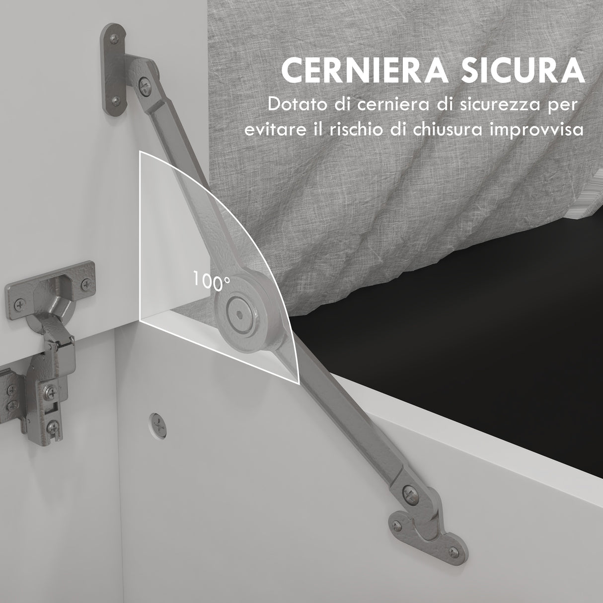 easycomfort easycomfort panca contenitore multiuso in legno per camera e ingresso 80x40x40 cm bianco