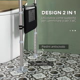 easycomfort easycomfort supporto water con braccioli regolabile in altezza e larghezza con 2 piedini a ventosa