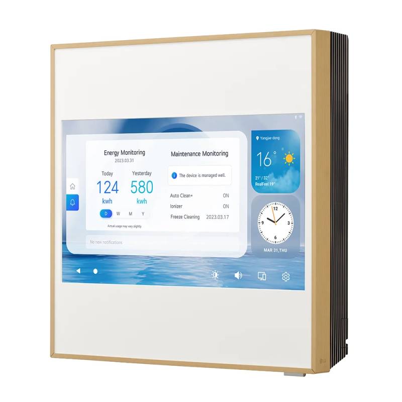 lg condizionatore lg quadri split inverter artcool gallery lcd 991212 con mu4r27 r 32 wi fi integrato