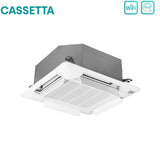 climatizzatore condizionatore hisense dual split a cassetta 9_12 con 2amw50u4rxa r 32 wi fi optional 9000_12000 telecomando e pannello incluso novita 7162