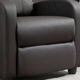 easycomfort easycomfort poltrona relax massaggiante con telecomando e 8 programmi reclinazione e poggiapiedi 68x88x98cm marrone