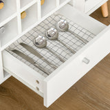 easycomfort easycomfort credenza moderna da cucina con cantinetta vini 12 bottiglie cassetto e armadietti in legno 100x33x80cm bianco