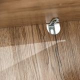 easycomfort easycomfort mobiletto salvaspazio per bagno in legno mobile da bagno con 2 armadietti e 6 ripiani grigio e rovere design a torre 30 x 24 x 170cm ean 8054111847469