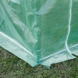 easycomfort easycomfort telo per serra in pe con 6 finestre porta avvolgibile e bordi interrati 3x2x2 m verde