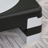 easycomfort easycomfort stepper da aerobica regolabile in altezza 10 15 20 cm antiscivolo nero e grigio