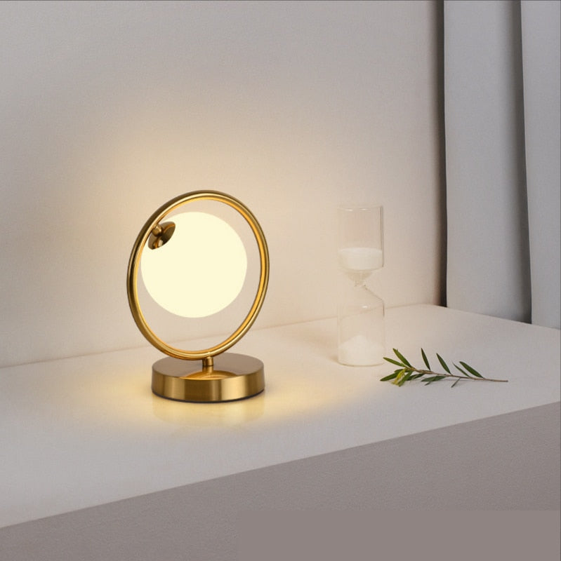 Vintage Glass Globe Lamp