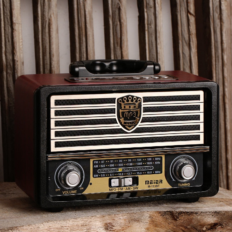 Vintage Wooden Radio