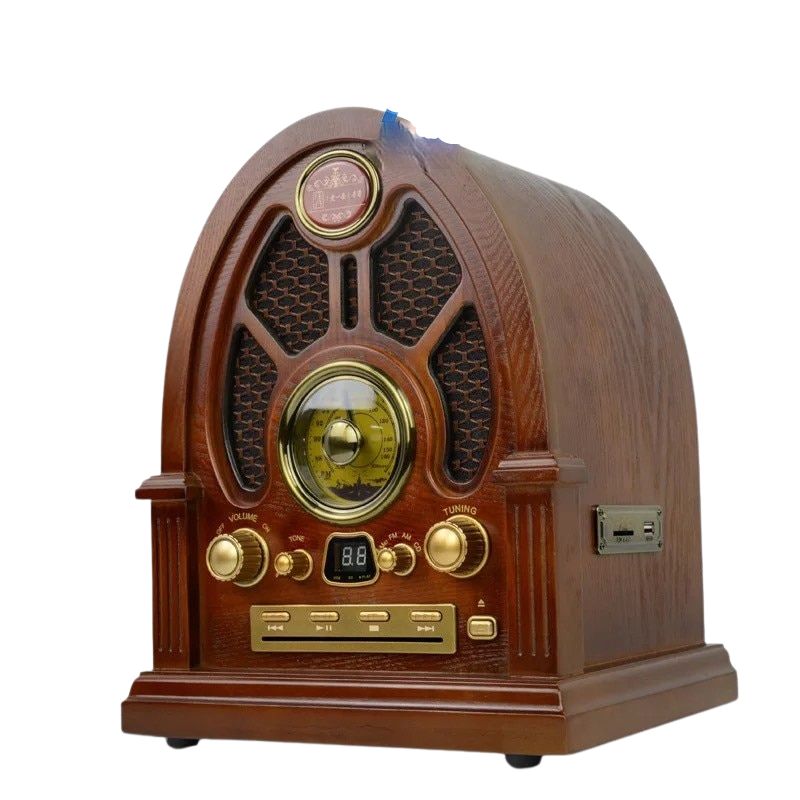 Vintage Artistic Retro Radio with CD Player