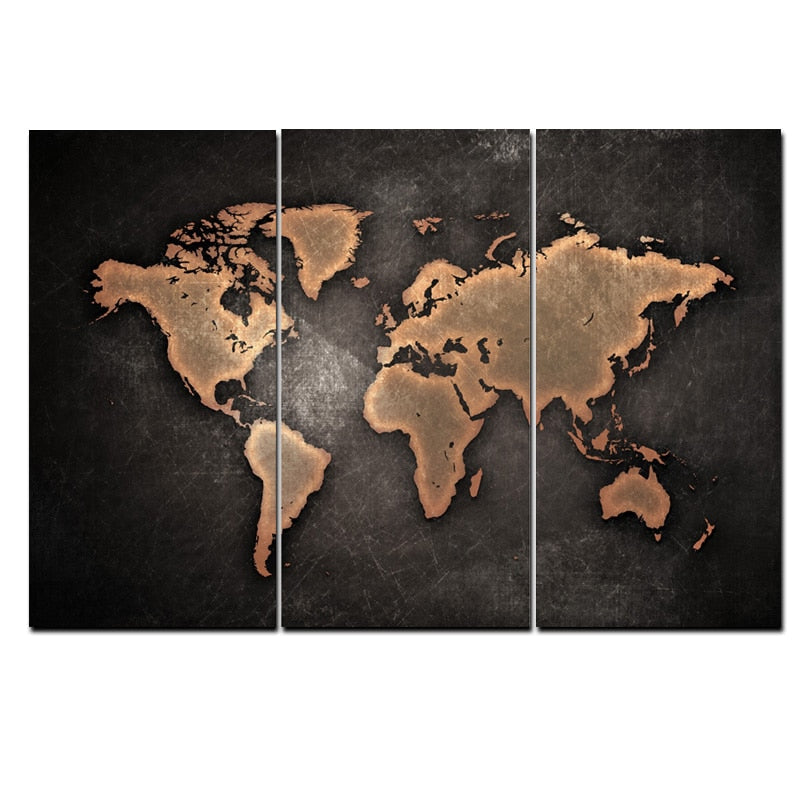 Vintage World Map Table