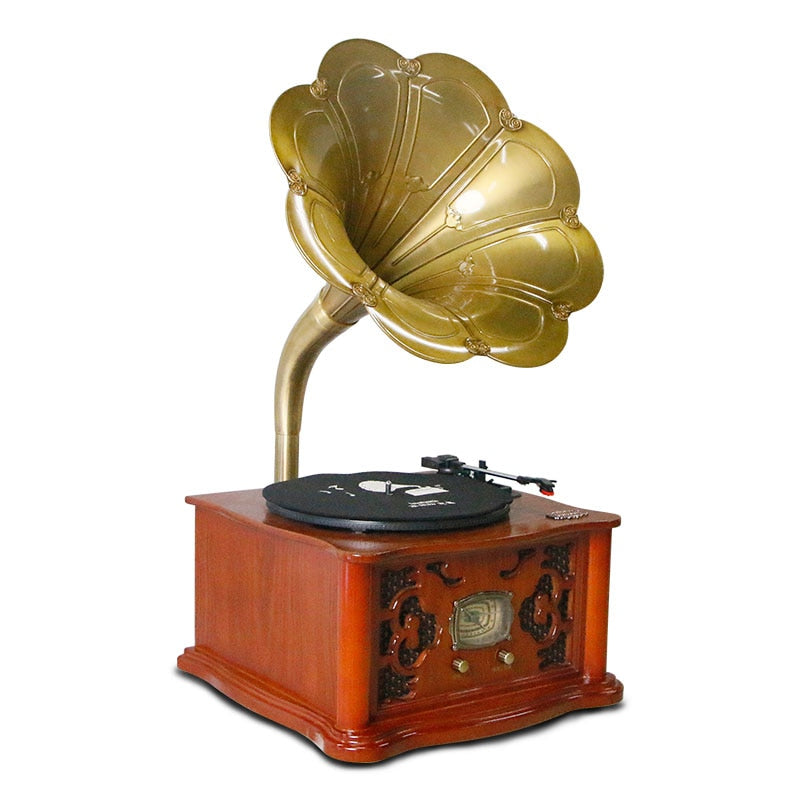 Vintage Phonogram with Bluetooth and CD Player
