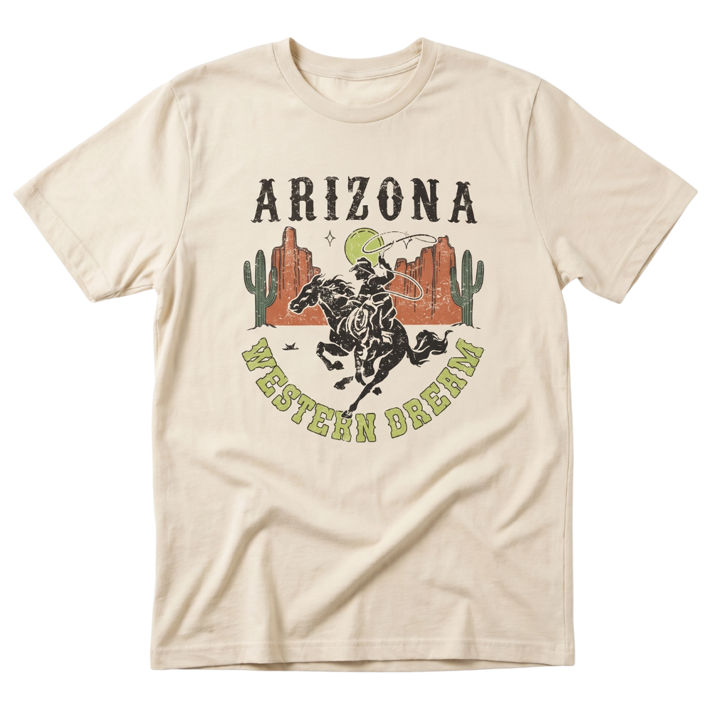 T-Shirt Imprimé Rodéo Vintage Femme