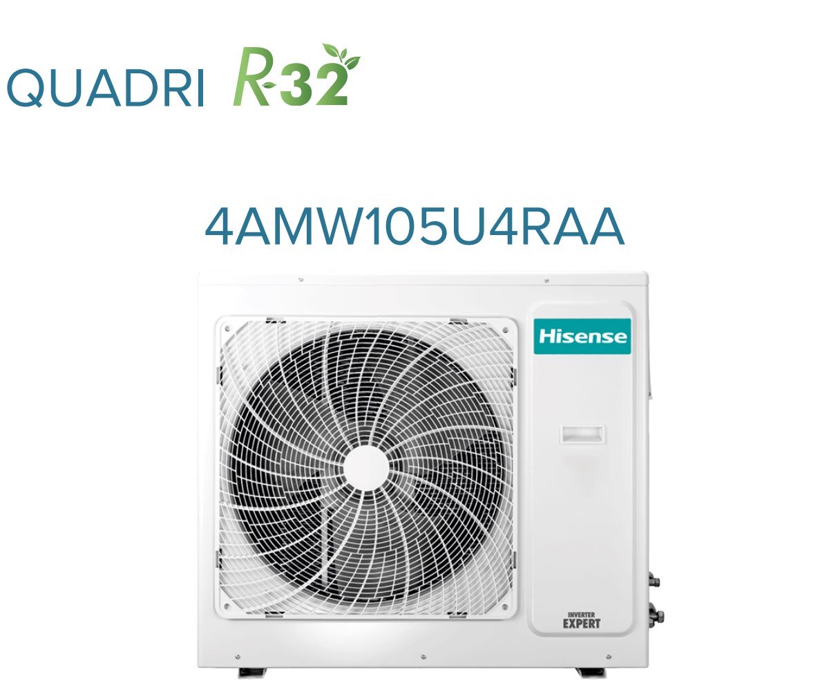 immagine-4-hisense-climatizzatore-condizionatore-hisense-quadri-split-a-cassetta-9121212-con-4amw105u4raa-r-32-wi-fi-optional-9000120001200012000-con-telecomando-e-pannello-incluso-novita